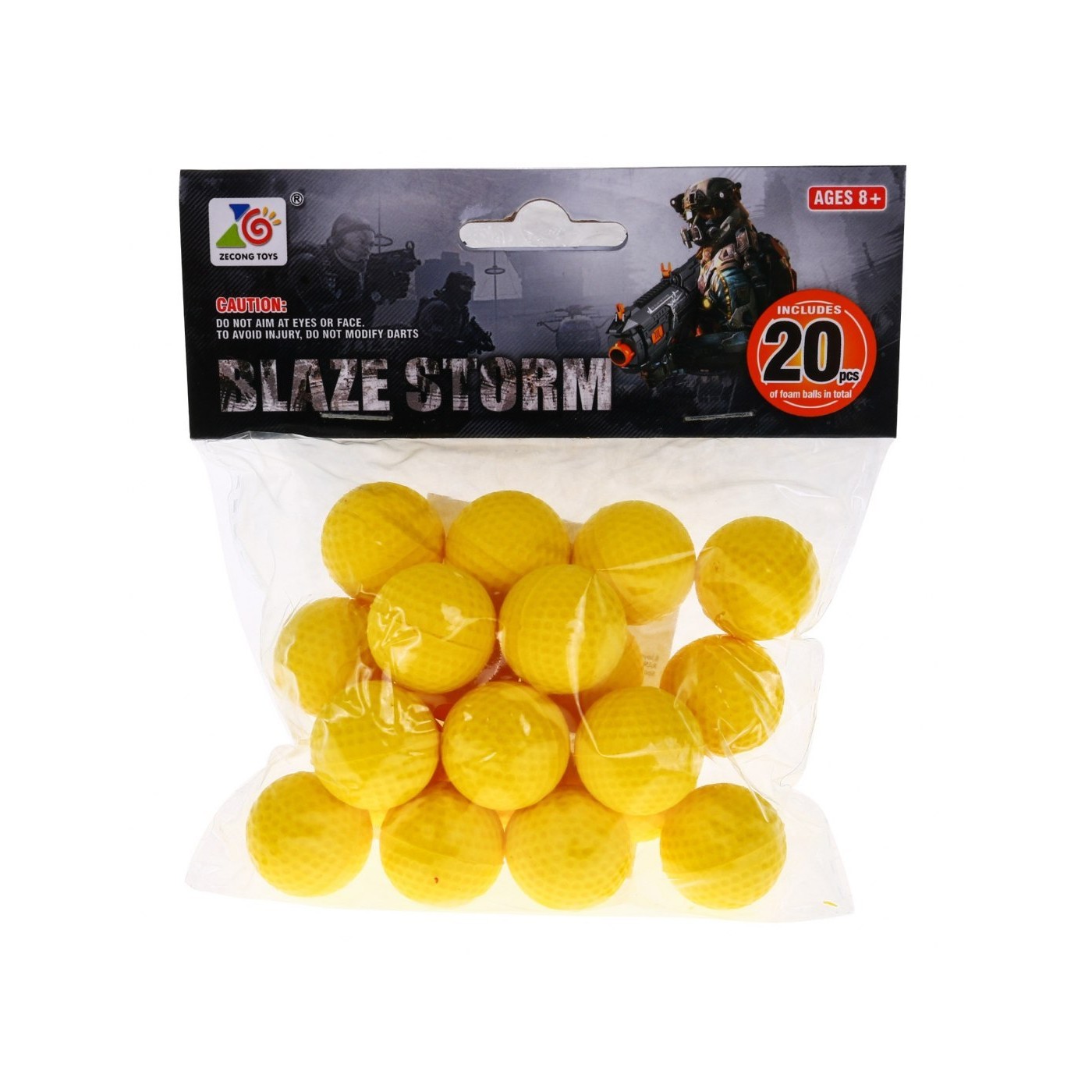 Sada 20 pěnových kuliček munice pro zbraně Blaze Storm náboje pro děti 8+