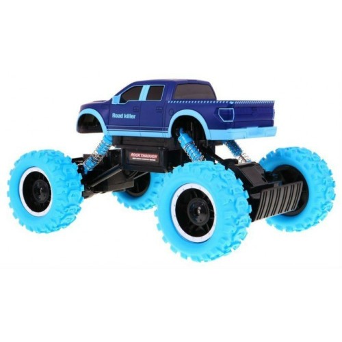 Autíčko Crawler Rock Through R C 2,4 Ghz modré