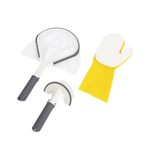 Čisticí sada na vířivku BESTWAY Lay-Z-Spa 3v1 + Síťka + Štětka + Rukavice