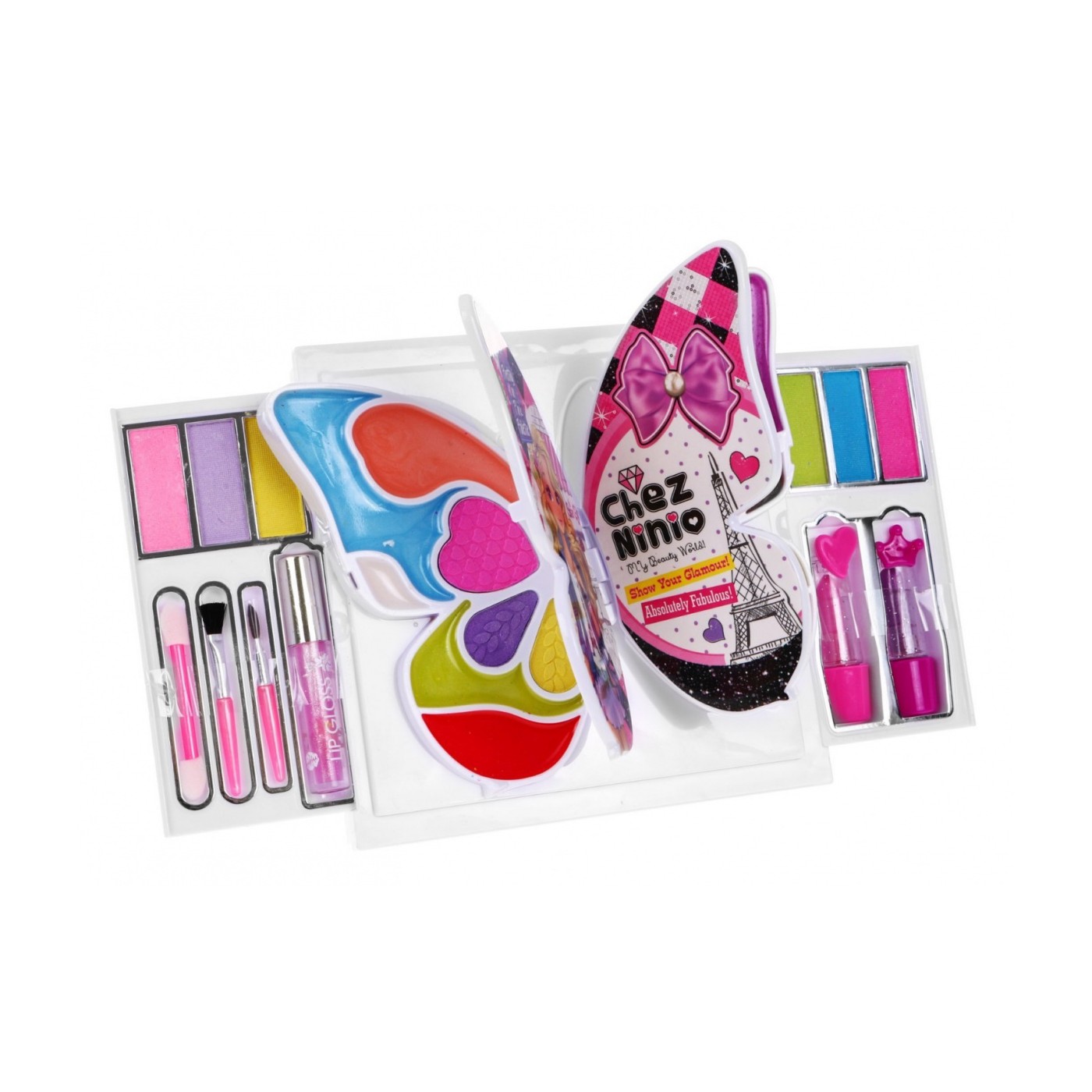 Sada na make-up barevná motýl pro děti 3+ Kosmetika + doplňky