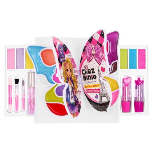 Sada na make-up barevná motýl pro děti 3+ Kosmetika + doplňky