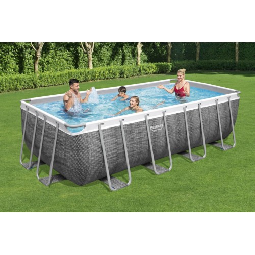 Power Steel rám bazén 488x244x122 imitace ratanu 16x8FT BESTWAY 6V1