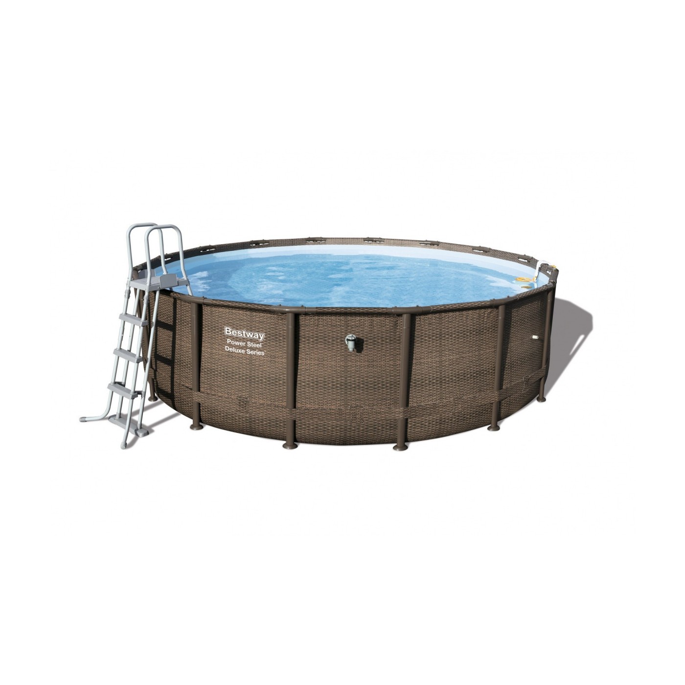 16ft ocelový bazén 488x122 cm Power Steel Deluxe Ratan S
