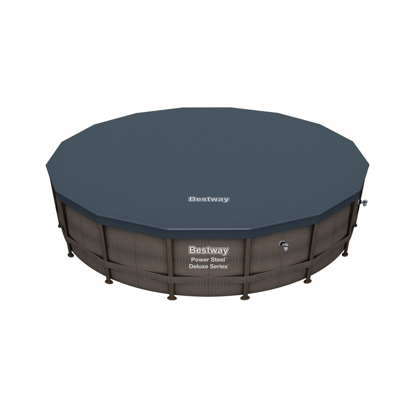 16ft ocelový bazén 488x122 cm Power Steel Deluxe Ratan S