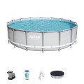 16ft ocelový bazén 488x122 cm POWERSteel 6v1 BESTWAY