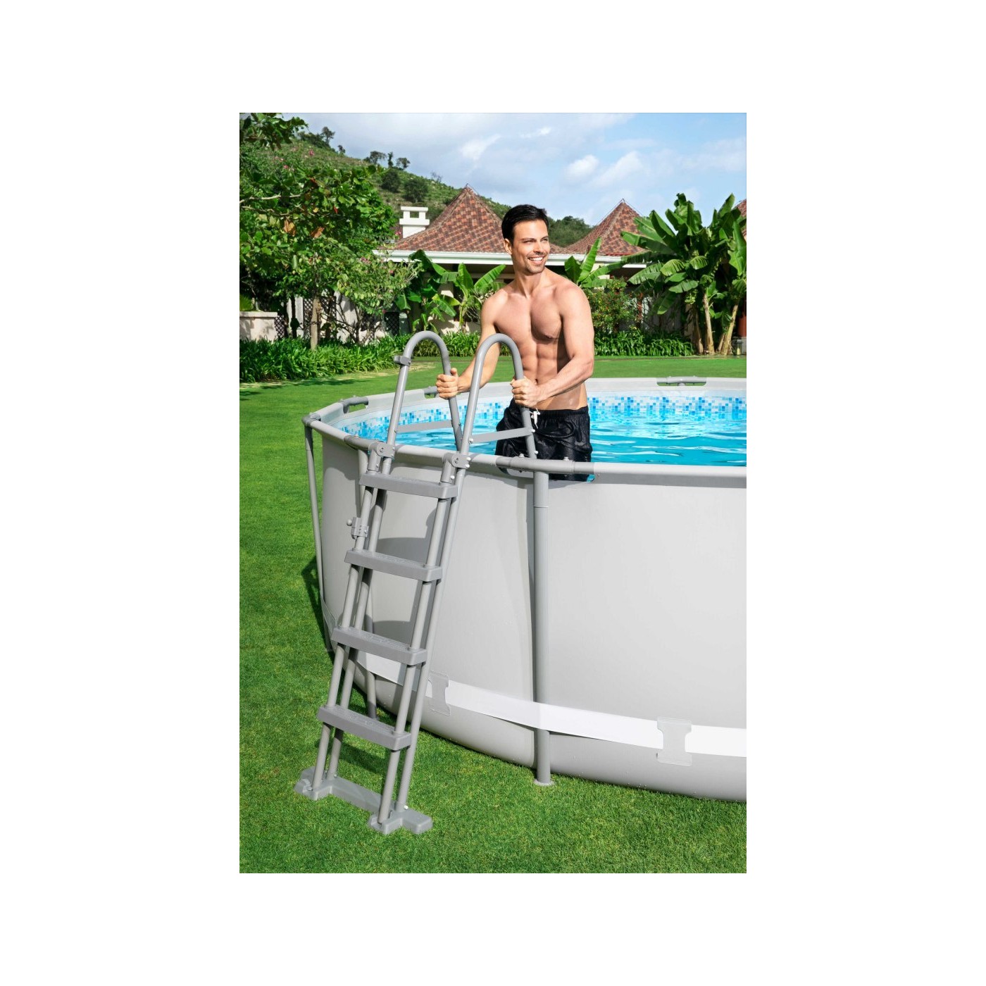 16ft ocelový bazén 488x122 cm POWERSteel 6v1 BESTWAY