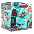 Auto s motorem na opravu pro děti 3+ Nástroje + Interaktivní kokpit + Dálkové ovládání 61 el. Sada Little Mechanic