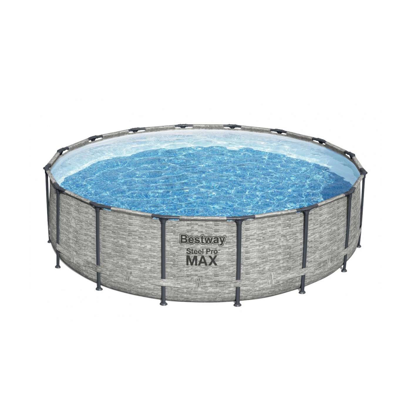 Steel Pro MAX Rack Pool 488x122 imitace kamene 16 stop BESTWAY 5v1 + příslušenství