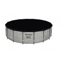 Steel Pro MAX Rack Pool 488x122 imitace kamene 16 stop BESTWAY 5v1 + příslušenství