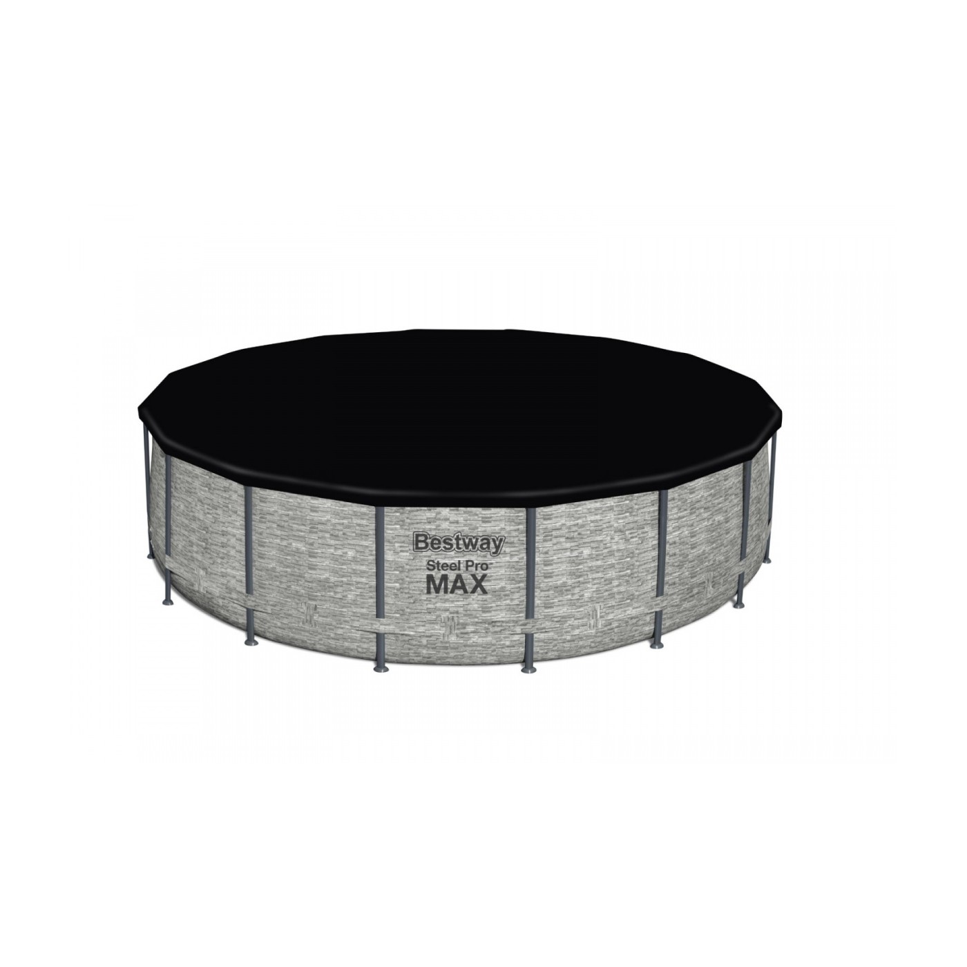 Steel Pro MAX Rack Pool 488x122 imitace kamene 16 stop BESTWAY 5v1 + příslušenství