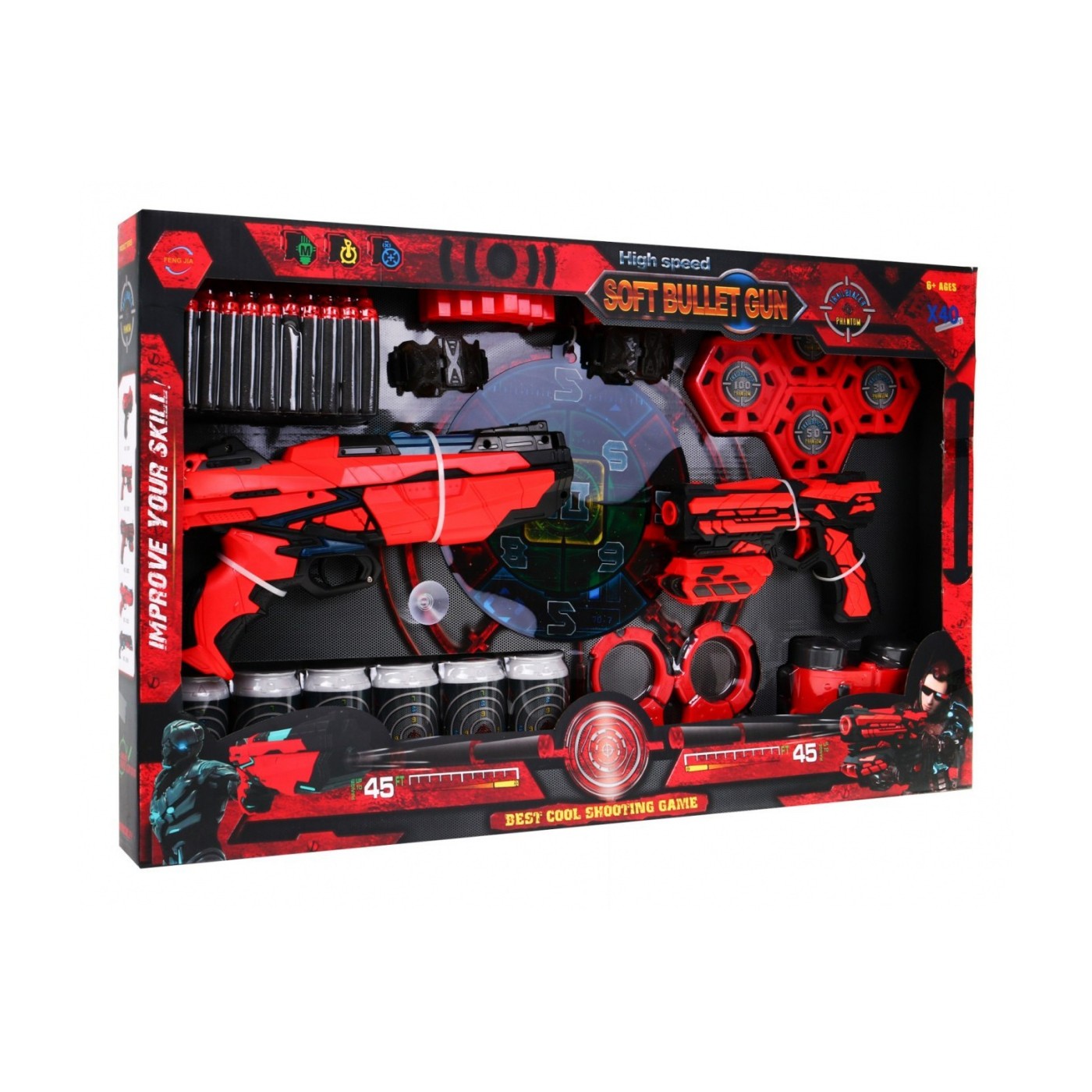 Doplňky pro sadu pěnových pistolí