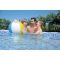 Steel Pro MAX Rack Pool 488x122 Šedá 16 STOP BESTWAY 5 v 1 + Žebřík + Kryt