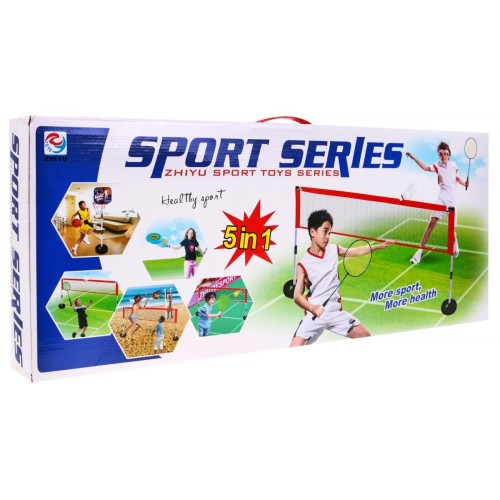 Sportovní sada 5 v 1, basketbal, volejbal, badminton, pá