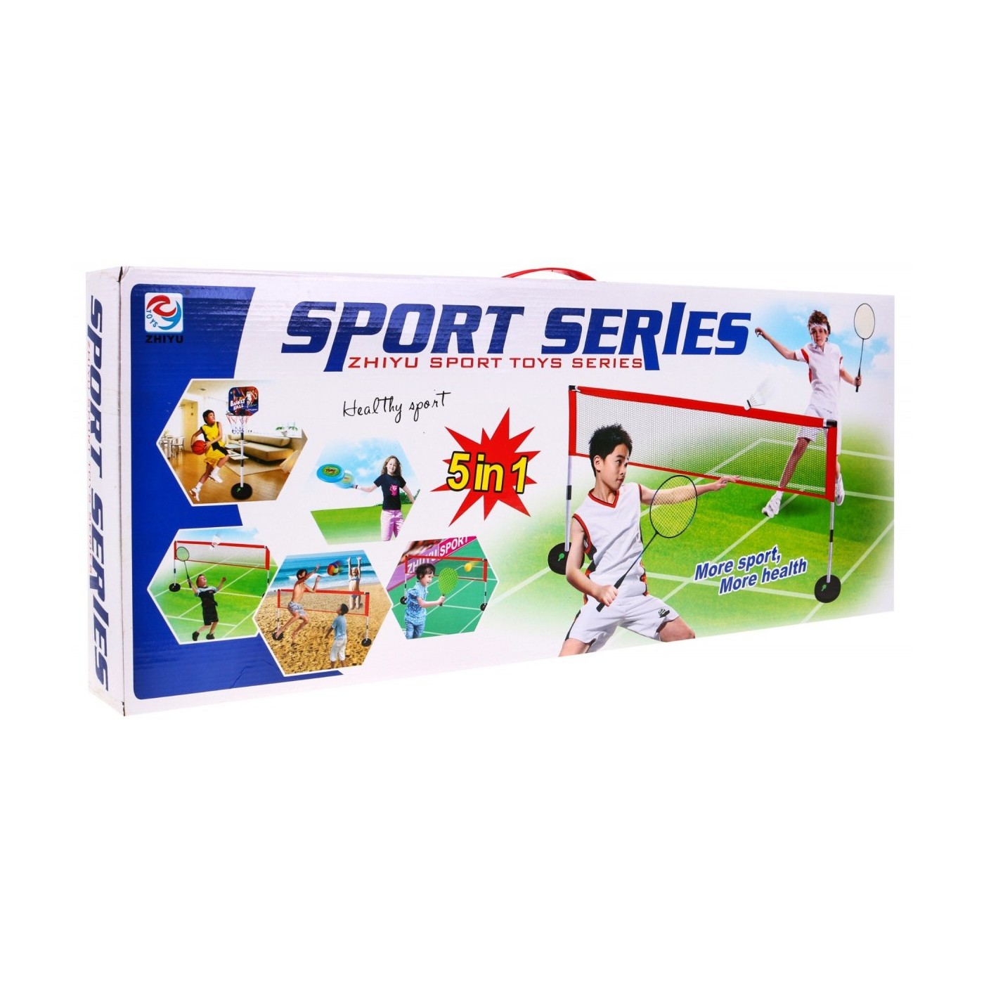 Sportovní sada 5 v 1, basketbal, volejbal, badminton, pá