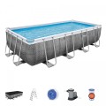 Ocelový bazén Power Steel 549x274x122 imitace ratanu 18x9FT BESTWAY 6v1 
