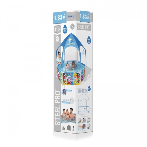 Ocelový BAZÉN Bestway 183x51 SPLASH-IN-SHADE