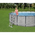 Steel Pro MAX 549x122 imitace kamene 18 stop BESTWAY 5v1 stojan bazén + příslušenství