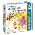 Vzdělávací hra „Abeceda 3 způsoby“ učení písmen a slov pro děti 3-7 let