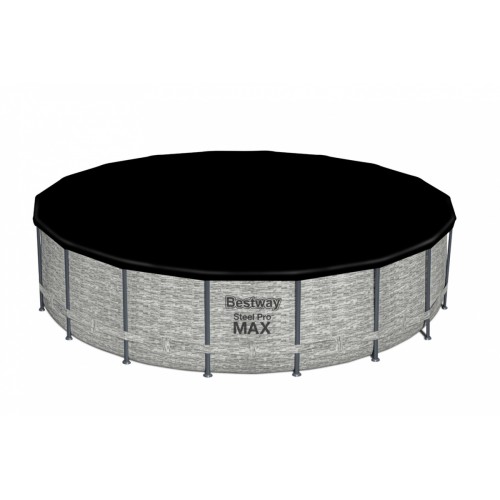 Steel Pro MAX 549x122 imitace kamene 18 stop BESTWAY 5v1 stojan bazén + příslušenství