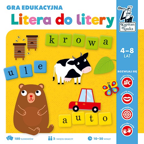 Vzdělávací hra ?Písmenko na písmenko? pro děti 4-8 let + Naučit se ukládat slova + Pojmenovávat obrázky