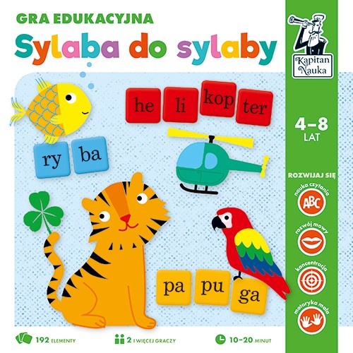 Vzdělávací hra "Slabika na slabiku" pro děti 4-8 let + Ukládání slov + Pojmenování obrázků