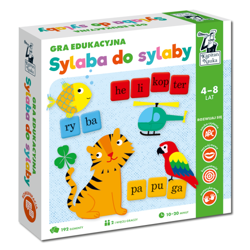 Vzdělávací hra "Slabika na slabiku" pro děti 4-8 let + Ukládání slov + Pojmenování obrázků