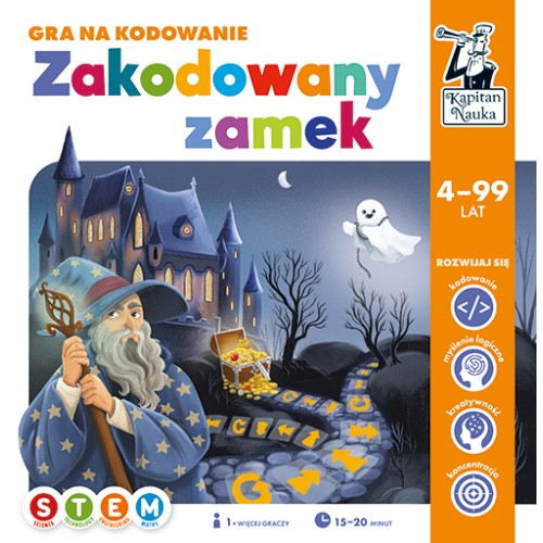Vzdělávací hra „Kódovaný hrad“ pro děti 4-10 let + Výuka základů programování + Desková hra pro spolupráci