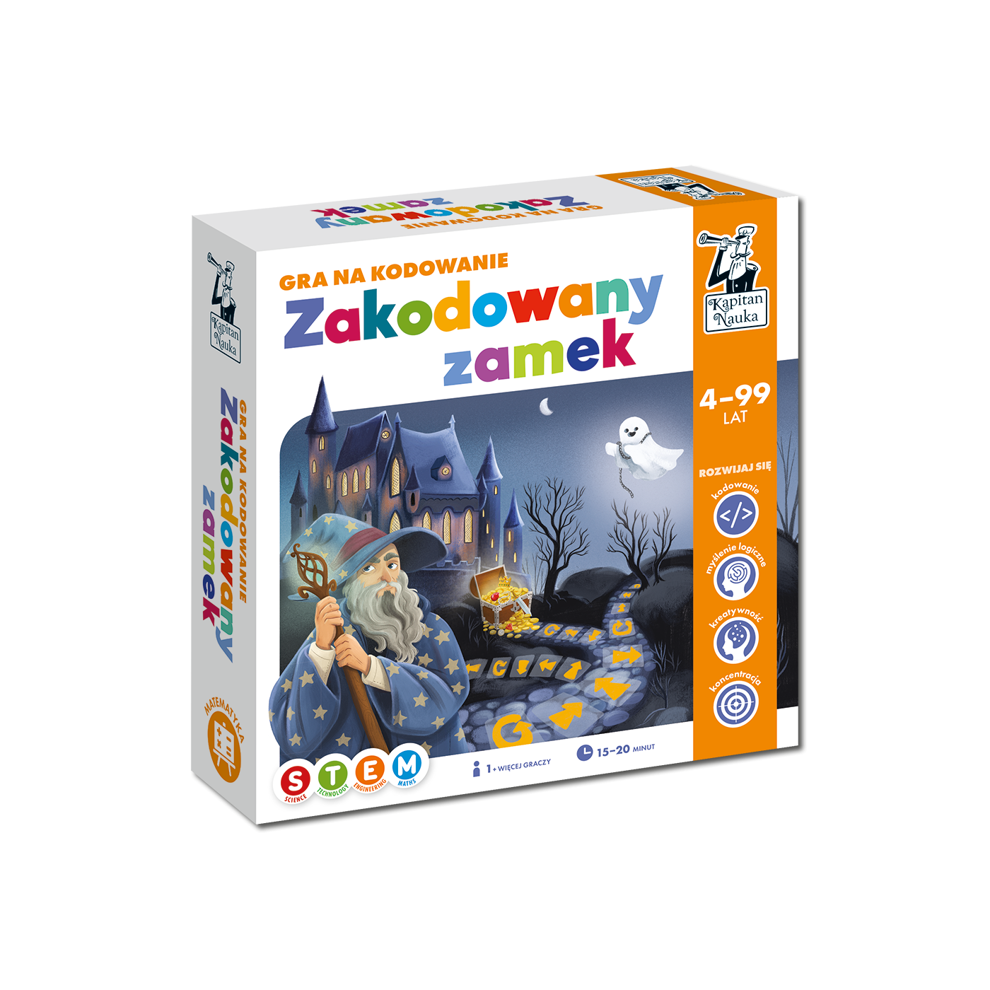 Vzdělávací hra „Kódovaný hrad“ pro děti 4-10 let + Výuka základů programování + Desková hra pro spolupráci