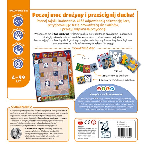 Vzdělávací hra „Kódovaný hrad“ pro děti 4-10 let + Výuka základů programování + Desková hra pro spolupráci