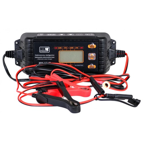 Nabíječka baterií s LCD displejem 12V a 24V + 2 speciální režimy