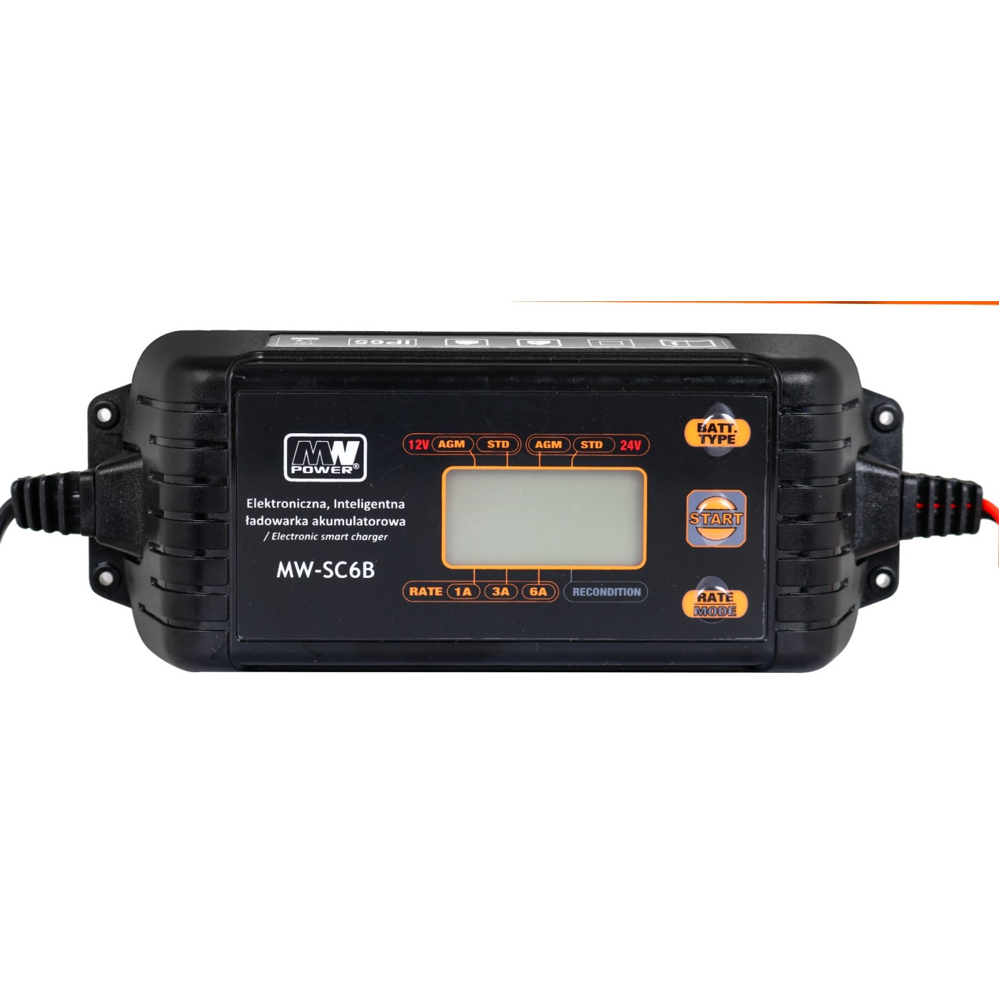 Nabíječka baterií s LCD displejem 12V a 24V + 2 speciální režimy