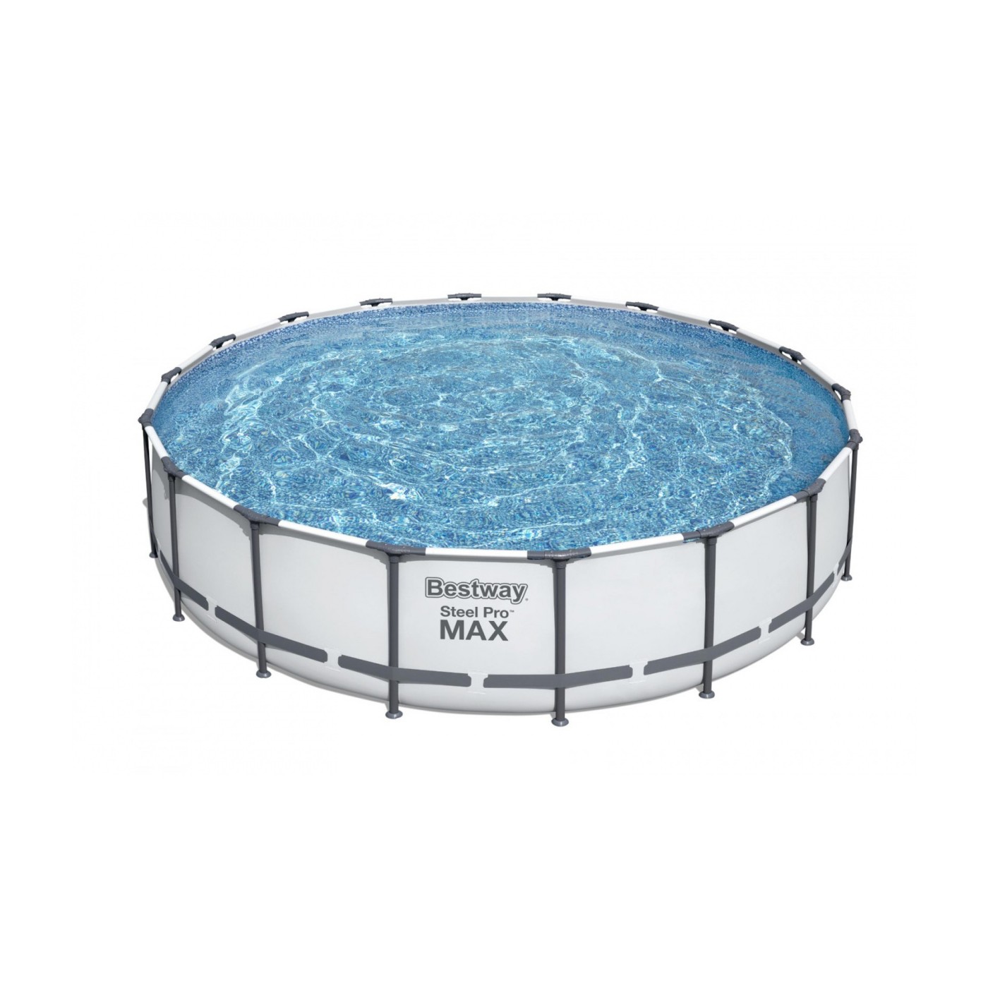 Steel Pro MAX 549X122 Šedá 18 stop BESTWAY 5v1 Rack Bazénové čerpadlo + Pumpa + Kryt + Žebřík