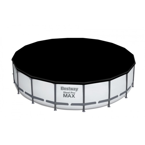 Steel Pro MAX 549X122 Šedá 18 stop BESTWAY 5v1 Rack Bazénové čerpadlo + Pumpa + Kryt + Žebřík