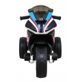 Dětský bateriový motor BMW HP4 červený + 3 kola + LED + MP3 USB + eko-kůže
