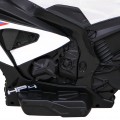 Dětský bateriový motor BMW HP4 bílý + 3 kola + LED + MP3 USB + eko-kůže