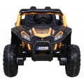 Buggy UTV 2000M závodní autobaterie zlatá + MP3 zvuková světla + dálkové ovládání + pomalý start