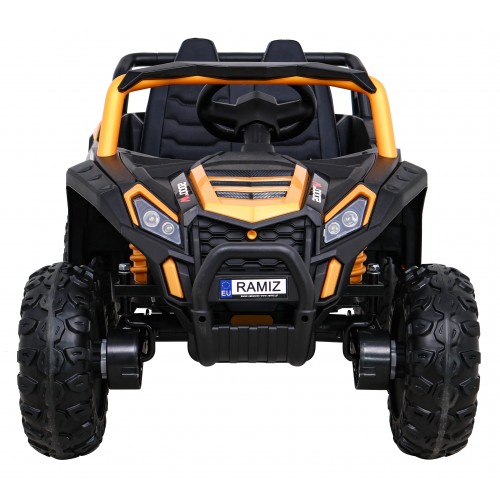 Buggy UTV 2000M závodní autobaterie zlatá + MP3 zvuková světla + dálkové ovládání + pomalý start