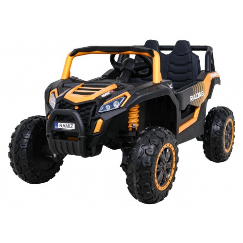 Buggy UTV 2000M závodní autobaterie zlatá + MP3 zvuková světla + dálkové ovládání + pomalý start