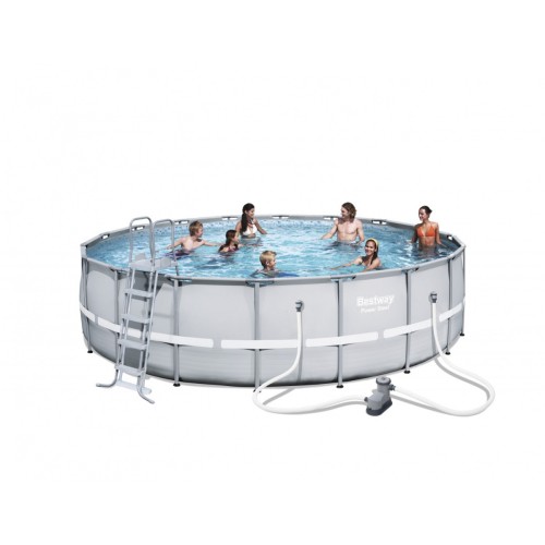 18ft ocelový bazén 549x132 cm POWERSteel 6v1 BESTWAY