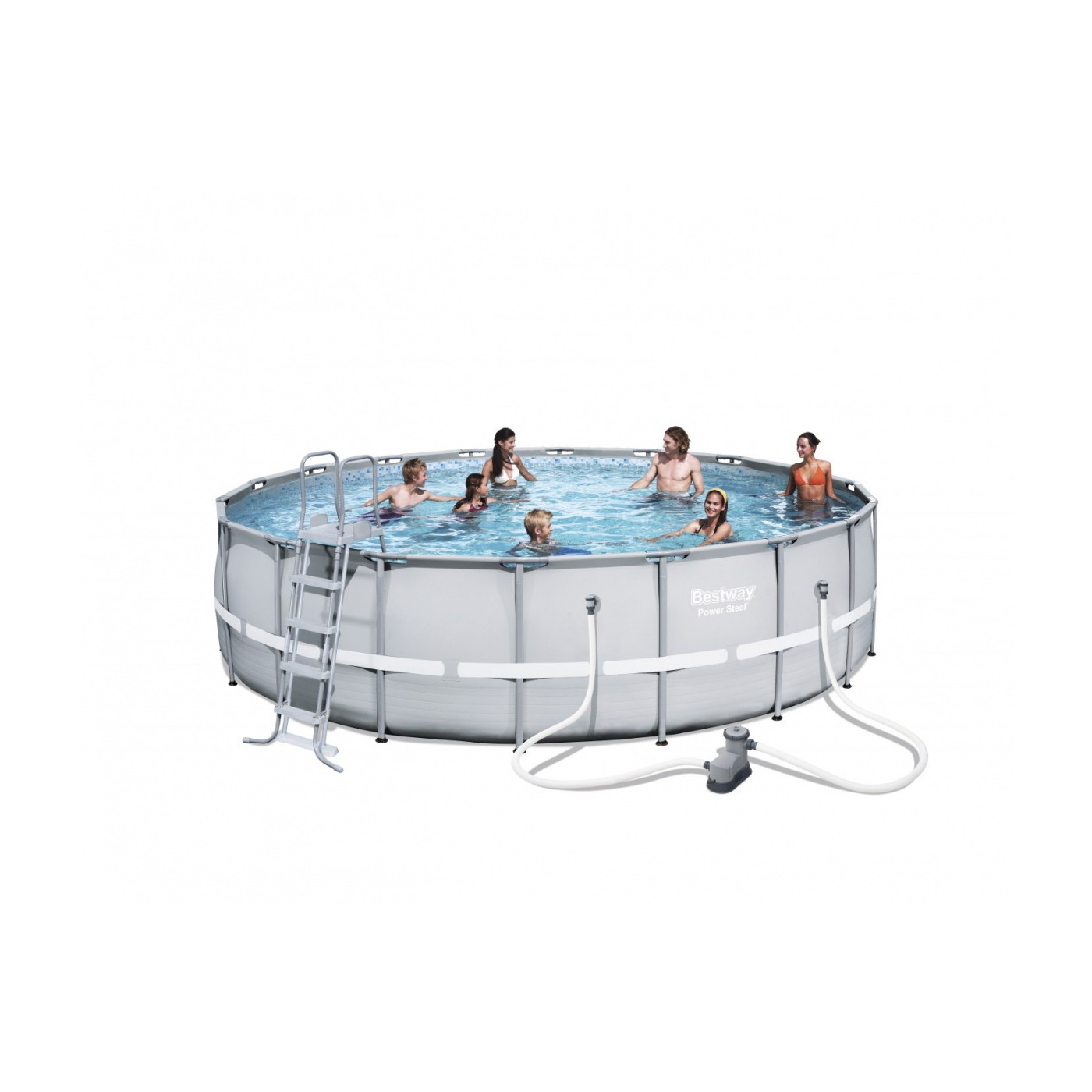 18ft ocelový bazén 549x132 cm POWERSteel 6v1 BESTWAY