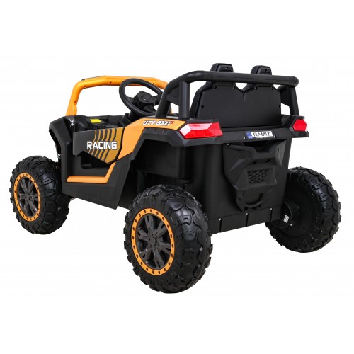 Buggy UTV 2000M závodní autobaterie zlatá + MP3 zvuková světla + dálkové ovládání + pomalý start