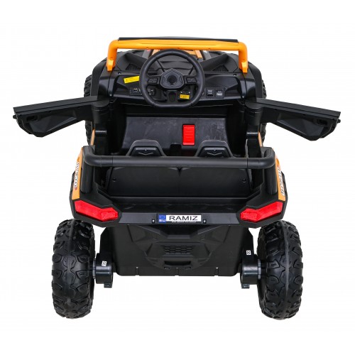 Buggy UTV 2000M závodní autobaterie zlatá + MP3 zvuková světla + dálkové ovládání + pomalý start