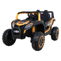 Buggy UTV 2000M závodní autobaterie zlatá + MP3 zvuková světla + dálkové ovládání + pomalý start