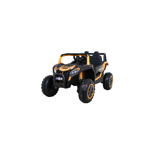Buggy UTV 2000M závodní autobaterie zlatá + MP3 zvuková světla + dálkové ovládání + pomalý start