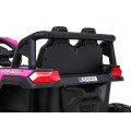 Buggy UTV 2000M Racing Auto Baterie Powečervená Růžová MP3 Echo Světla Dálkové Ovládání Pomalý Start