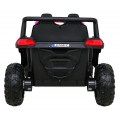 Buggy UTV 2000M Racing Auto Baterie Powečervená Růžová MP3 Echo Světla Dálkové Ovládání Pomalý Start