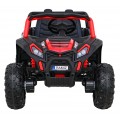 Buggy UTV 2000M Racing Auto baterie ovládaná červená + MP3 Echo světla + dálkové ovládání + pomalý start