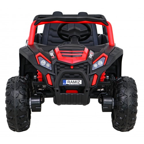 Buggy UTV 2000M Racing Auto baterie ovládaná červená + MP3 Echo světla + dálkové ovládání + pomalý start