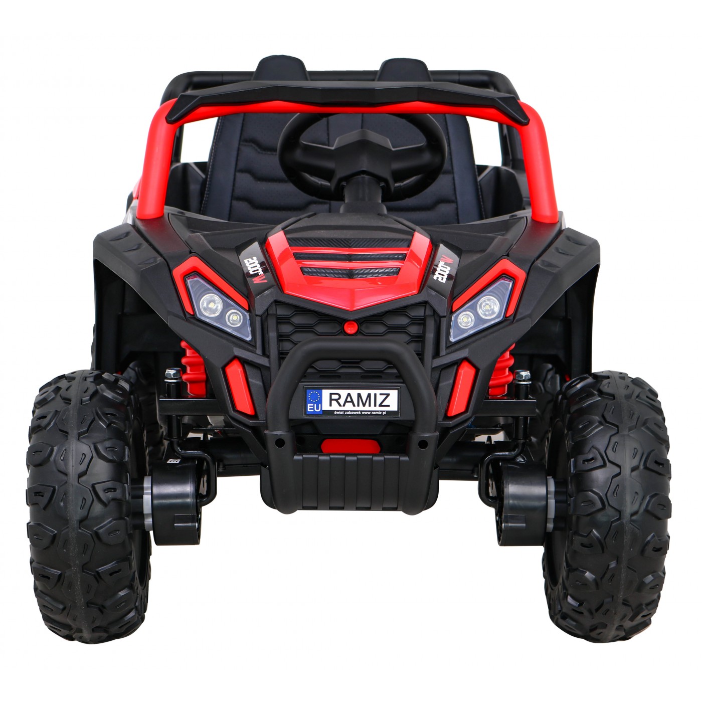 Buggy UTV 2000M Racing Auto baterie ovládaná červená + MP3 Echo světla + dálkové ovládání + pomalý start