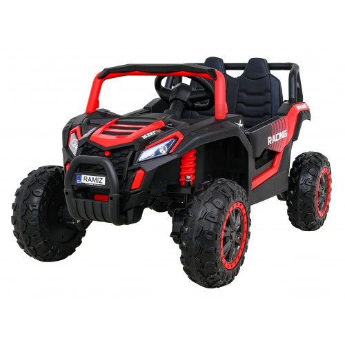 Buggy UTV 2000M Racing Auto baterie ovládaná červená + MP3 Echo světla + dálkové ovládání + pomalý start